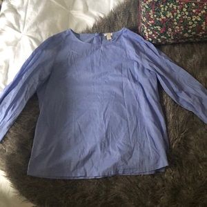 J. Crew Slit Sleeve Top